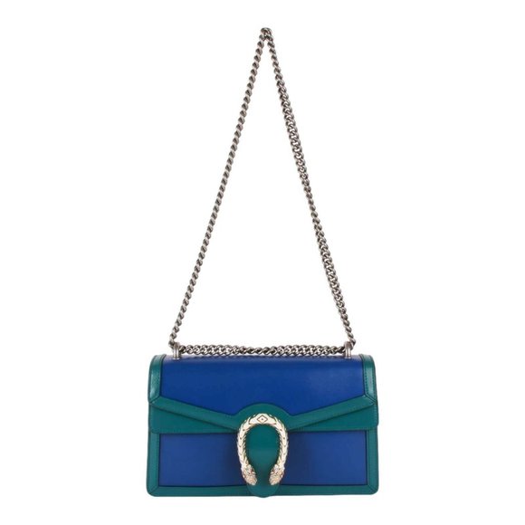 Authentic Gucci Limited Edition Green and Blue Dionysus Shoulder Bag - Picture 1 of 16